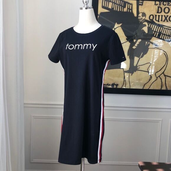 Tommy Hilfiger TShirt Dress Sky Captain NWOT S - Picture 1 of 7